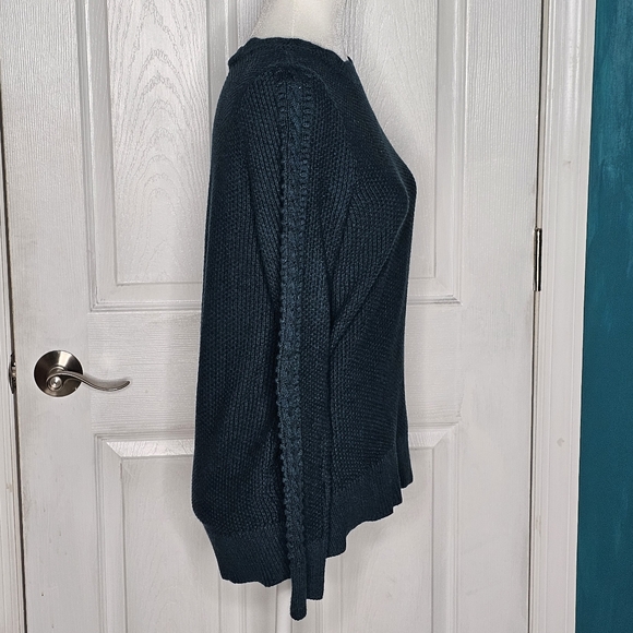 Loft Long Sleeve Sweater Hunter Green Medium - Picture 3 of 7